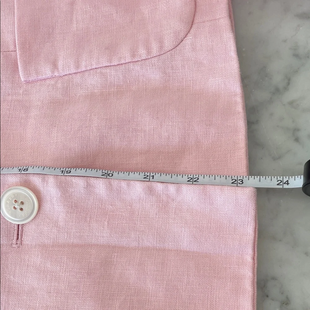 CHAPS Soft Pink Women's Linen Lined Jacket 10 - Picture 16 of 17